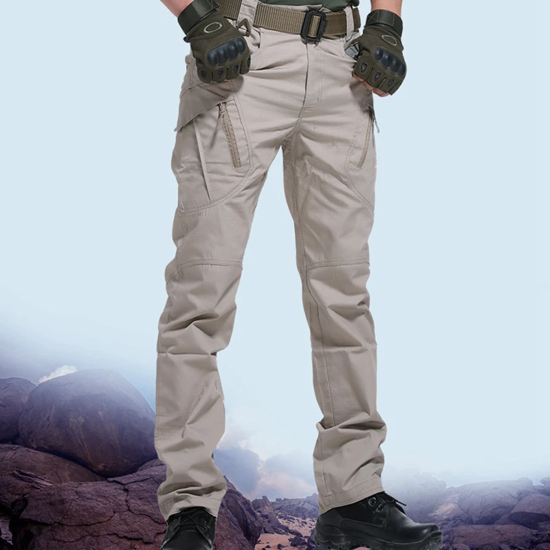 

Men's waterproof multi pockets military cargo pants 6 pocket ultility tactical pants