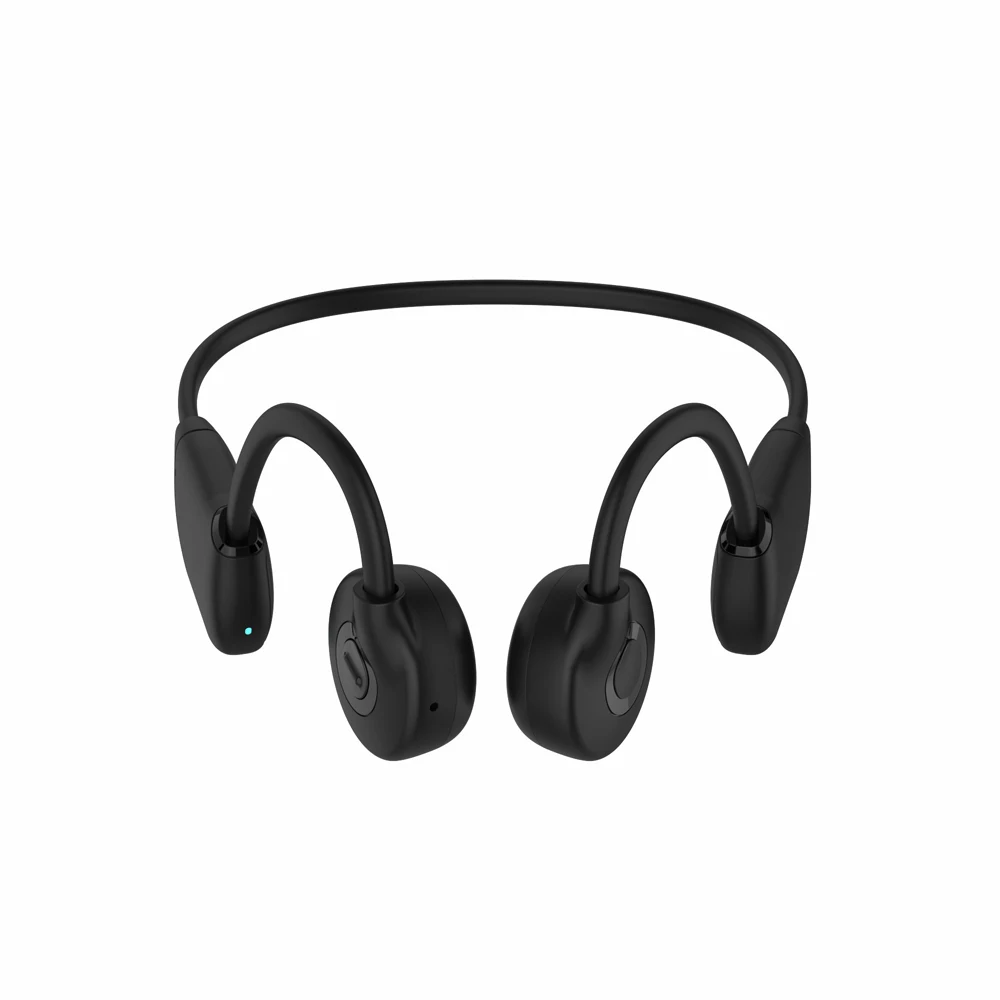 

IPX6 Waterproof Wireless Bone Conduction Headphones Wireless Headset Sports Super Bass Open Ear Earphone, Black