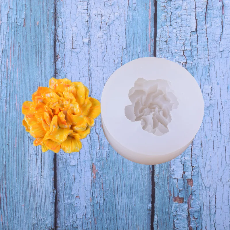 

Carnation Flower Peony Flower Handmade Soap Silicone Mold Fondant Diy Baking Cake Decoration Kitchen Accessories, As show