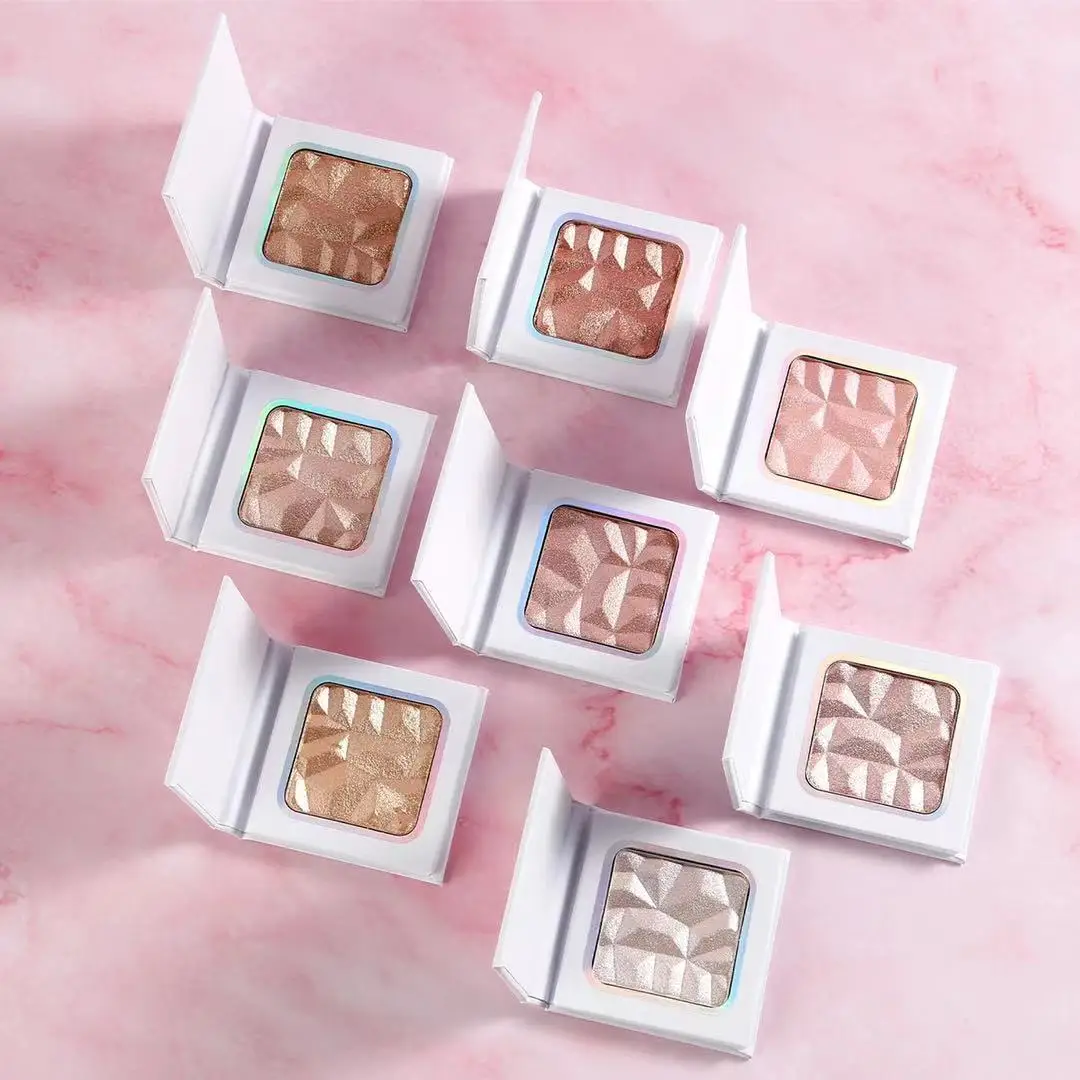 

OEM Pressed Powder make your own brand make up bronzer highlighters makeup 8 shade highlighter palette, 8 colors oem highlighter makeup