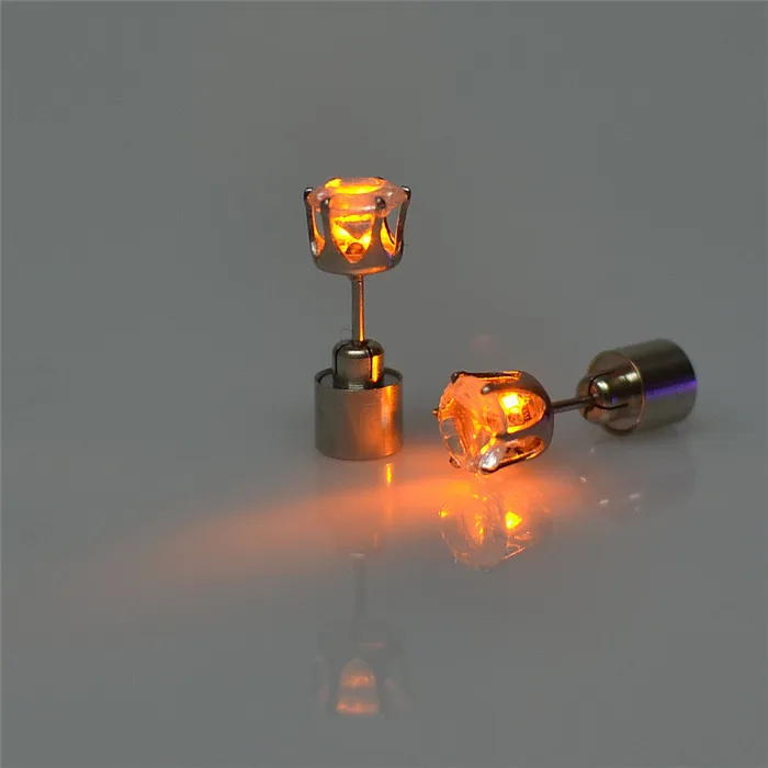 

Laodun 2021 Festival Fashion Jewelry Girl Party Earrings for Halloween Christmas Wholesale Flashing Light Up Led Stud Earrings