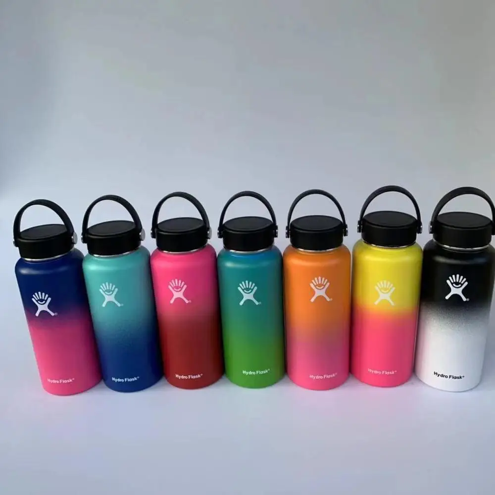 Amazon hot sell  stainless steel  hydro flask 32oz  wide mouth vacuum insulated  thermos water bottles