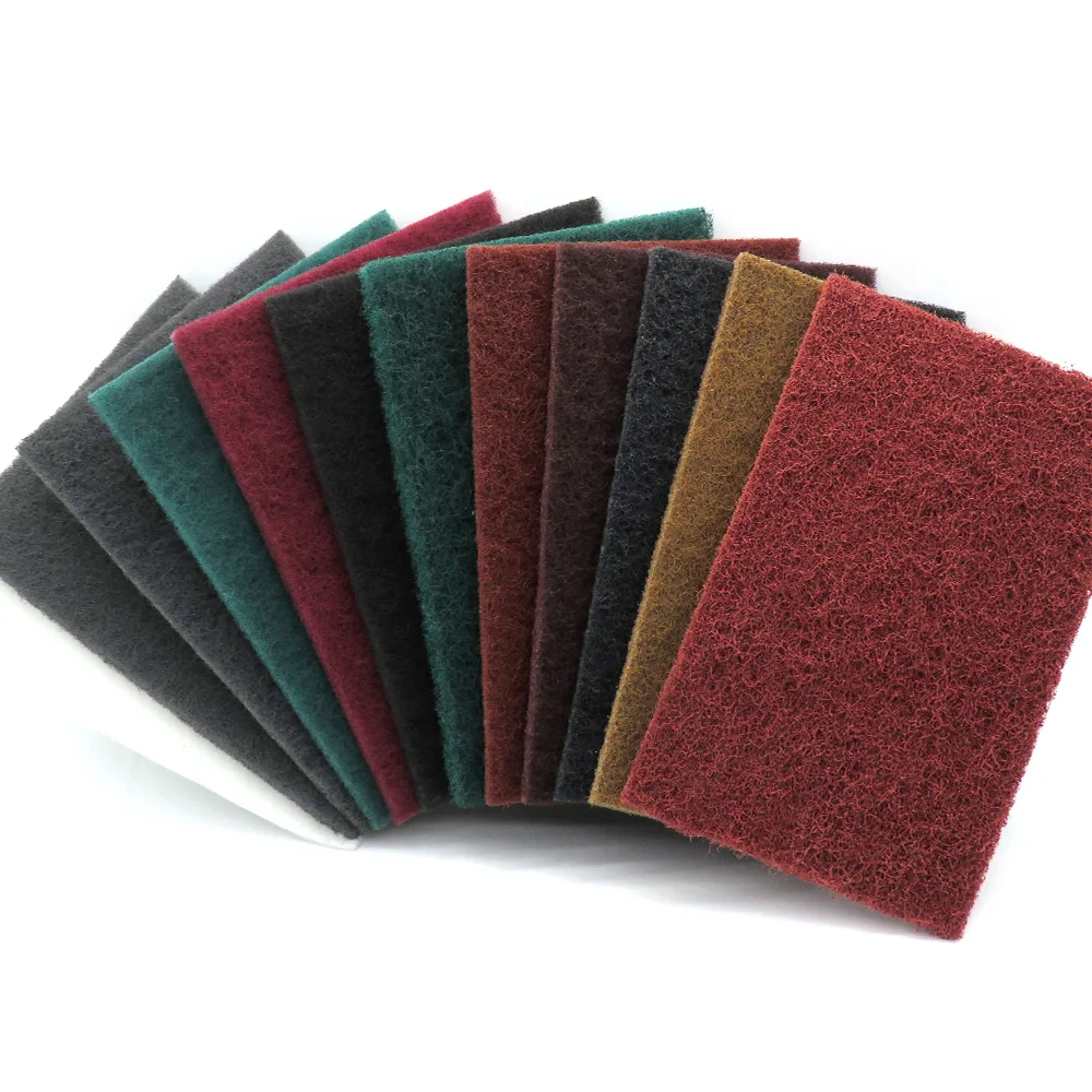 

Industrial Abrasive Scouring Pad fine/medium/coarse grade Nylon cleaning scouring pad for Polishing & Grinding