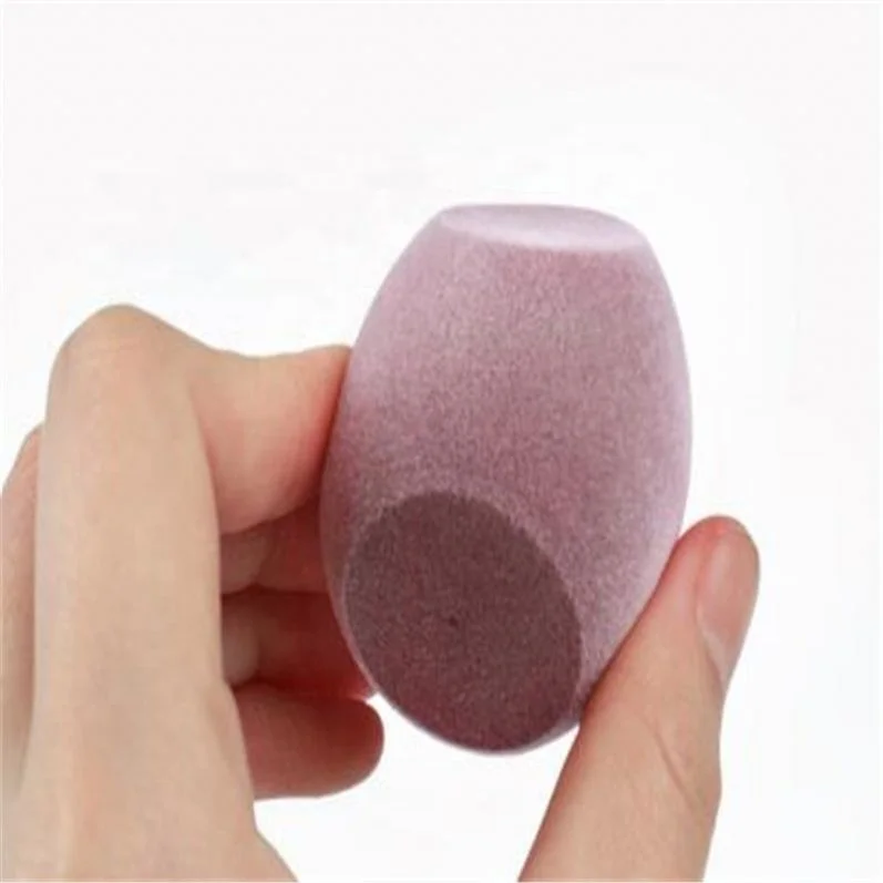 

Burgundy Flocking Waterdrop Beveled Makeup Sponge in Stock