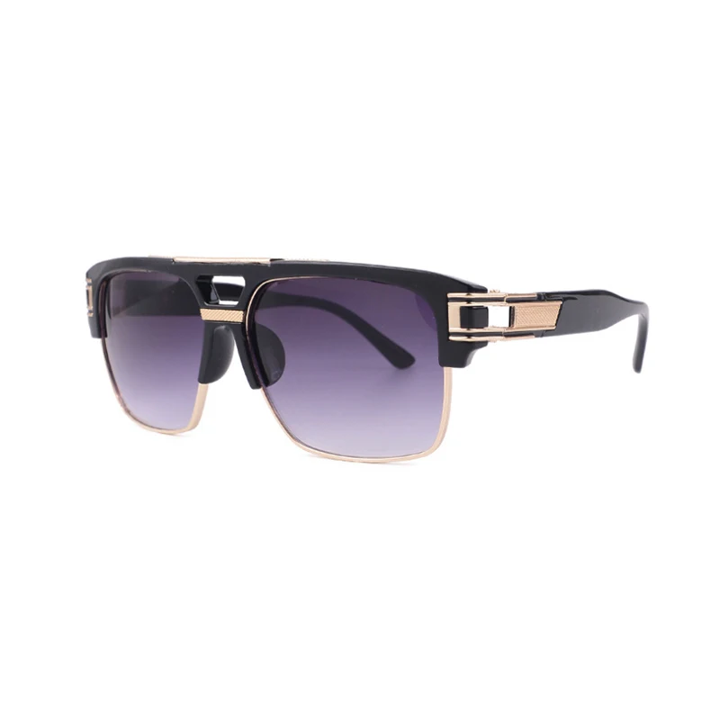 

Hot Sell Stylish Mens Luxury Fashion Retro Women Plate Sun Glasses Unisex Shades Sunglasses, 7 colors for choice