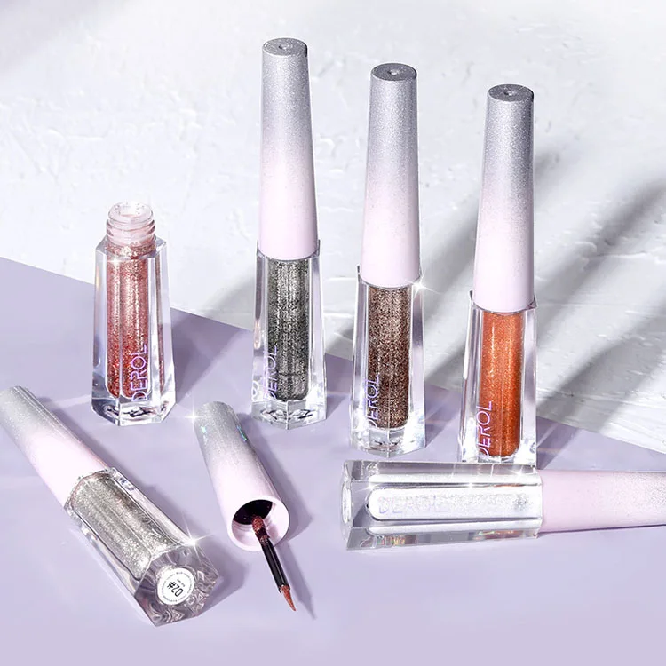 

Cosmetics Makeup Single Waterproof Shimmer Shining Liquid Eyeshadow
