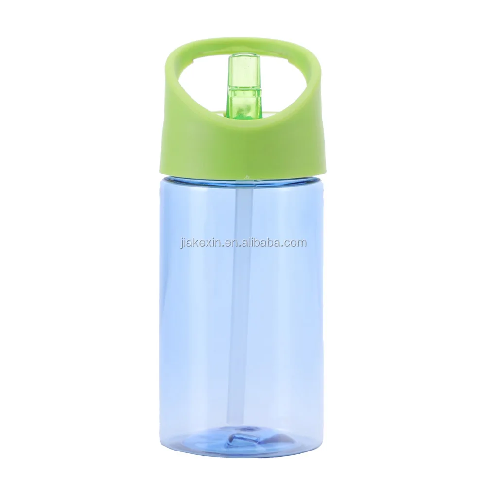 

Wholesale Custom Logo 350ml Children Bottle Tritan Plastic Kids Straw Water Bottle with Flip Straw, Any color is available