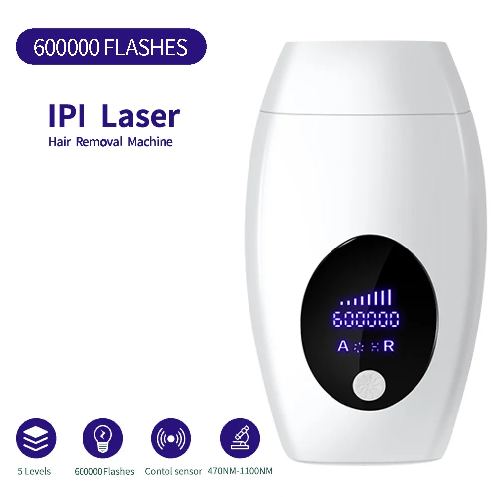 

600000 Flash Professional Permanent Laser Epilator LCD Display Laser IPL Hair Removal Machine Photoepilator Painless Depilador