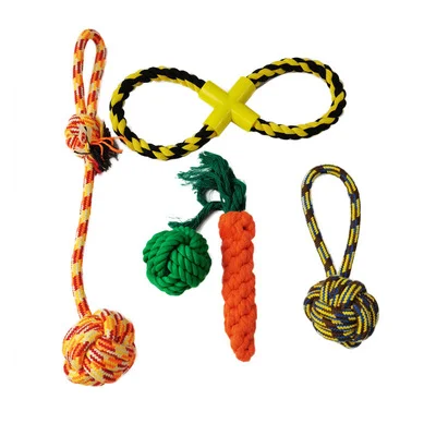 

Wholesale Dental Custom Cotton Durable Rope Dog Chew Set Pet toys for animals, Picture showed