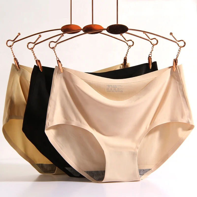 

Women's ice silk underwear Seamless underwear One piece panties