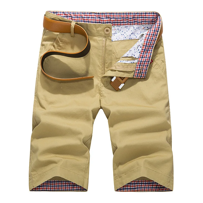 

Men Summer Cotton Shorts Casual Color Mens Cargo Shorts Men's Bottoming Shorts