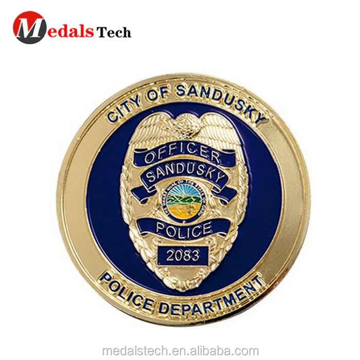 Cheap custom gold engraved logo round shape business coins