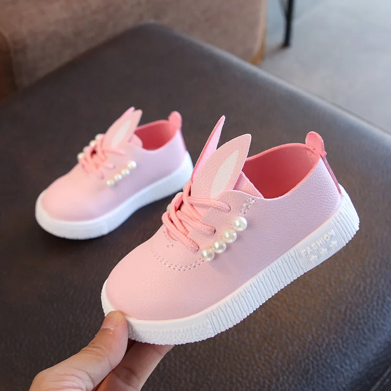 

Hot Selling Cute Cartoon 3d Ear Children Girl Shoes, Pink/green/white