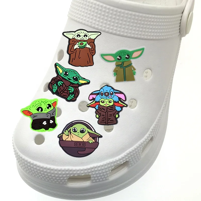 

Yoda baby shoe charm for croc shoe sandal slipper charms decoration, As picture