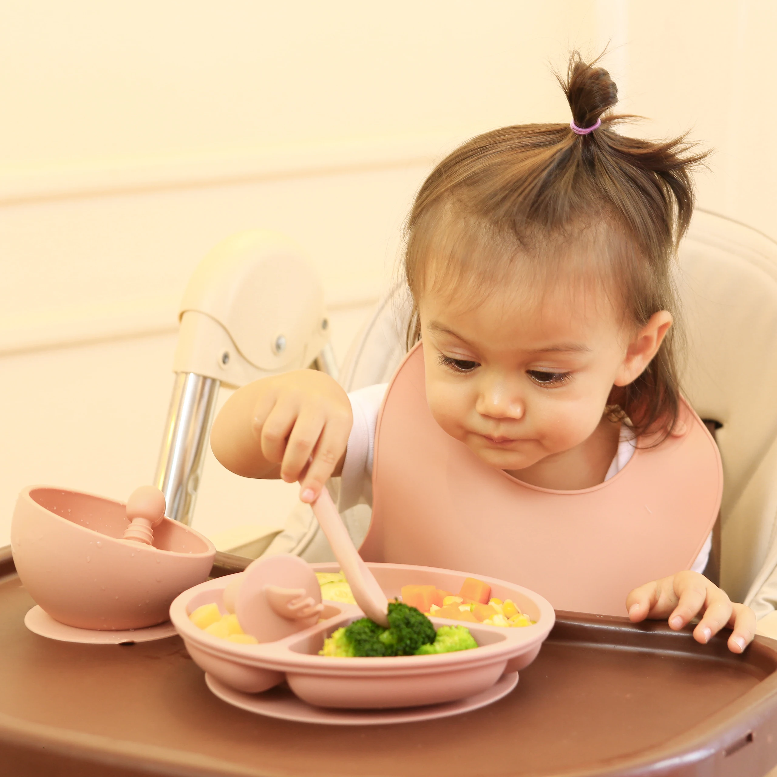 

eco friendly plate set silicon feeding baby dish