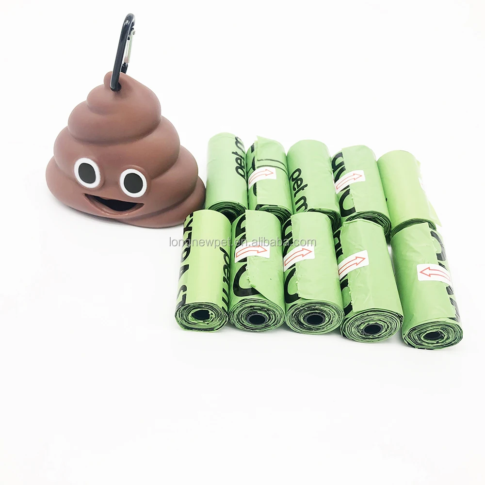 Pet Poop Bag Funny Design Poop Bags Outdoor Dispenser For Roll Bag