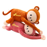 

Cartoon snap-on design plush monkey animal shape tissue box for hanging in the car