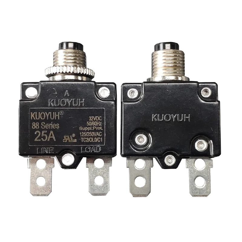 Kuo Yuh Circuit Breaker 88 Bmr 25a Series Restorable Switch,Over