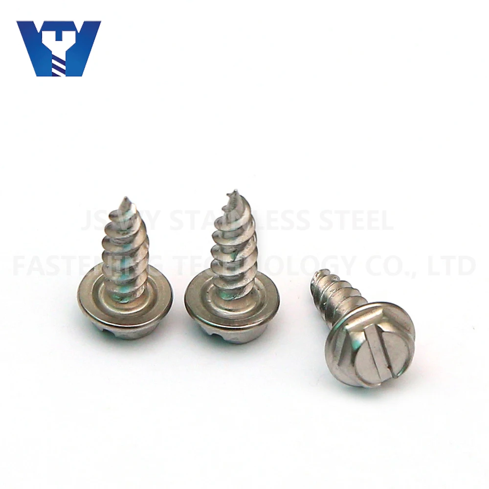 
SS410 Hex Washer Head Slot Phillips Drive Self Tapping Screw Timber Wood 