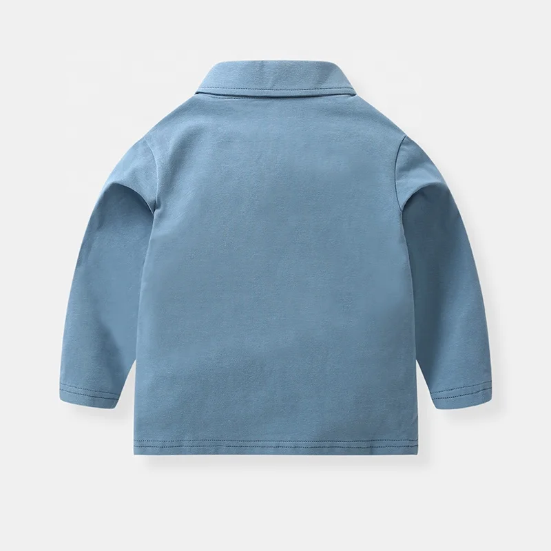 
2020 High Quality Custom cotton boy kids Cotton shirts polo shirt with long sleeve 