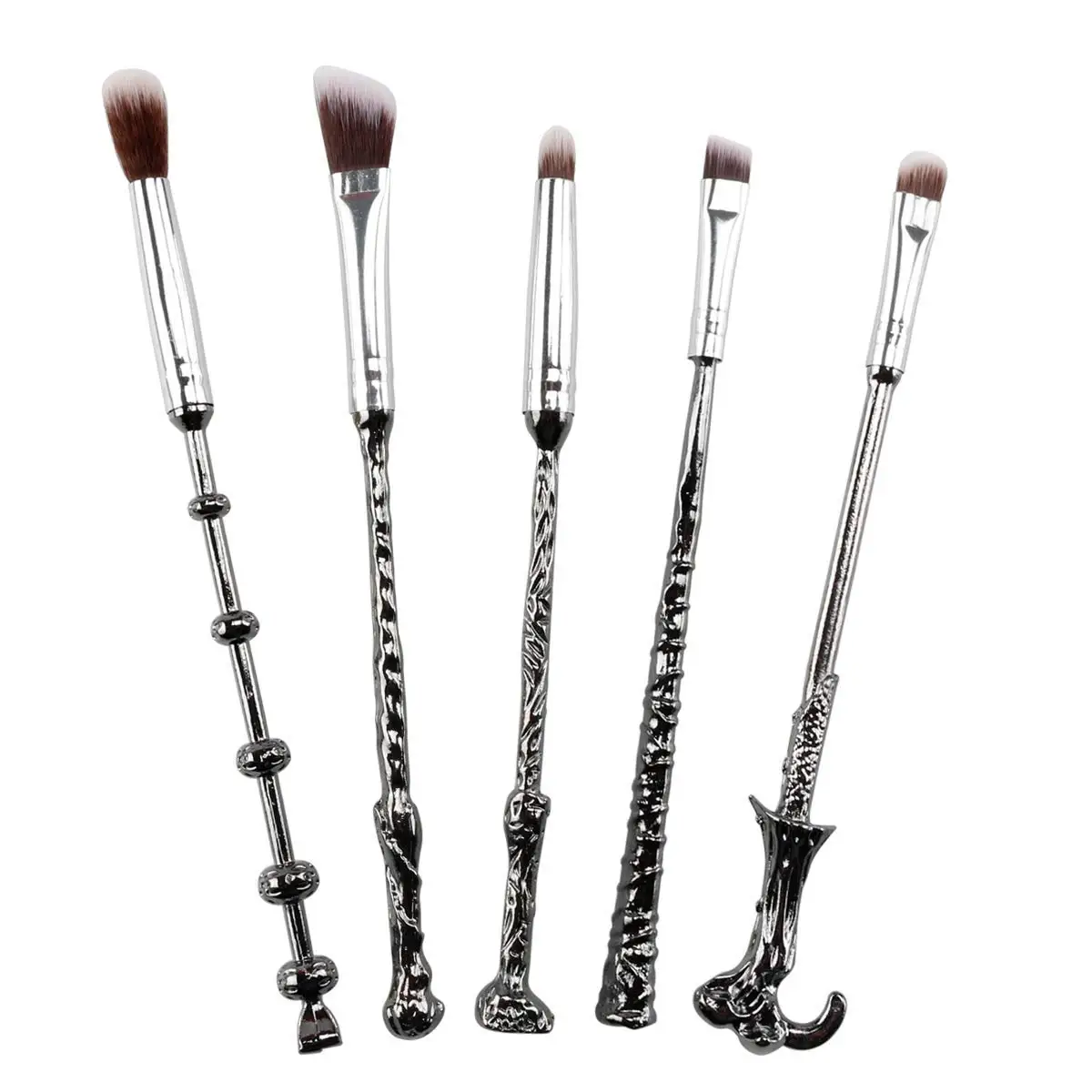 

Fashionable Personalized Make Up Brush Black Private Label Bushes Cosmetic Makeup Brush Set, As pictures