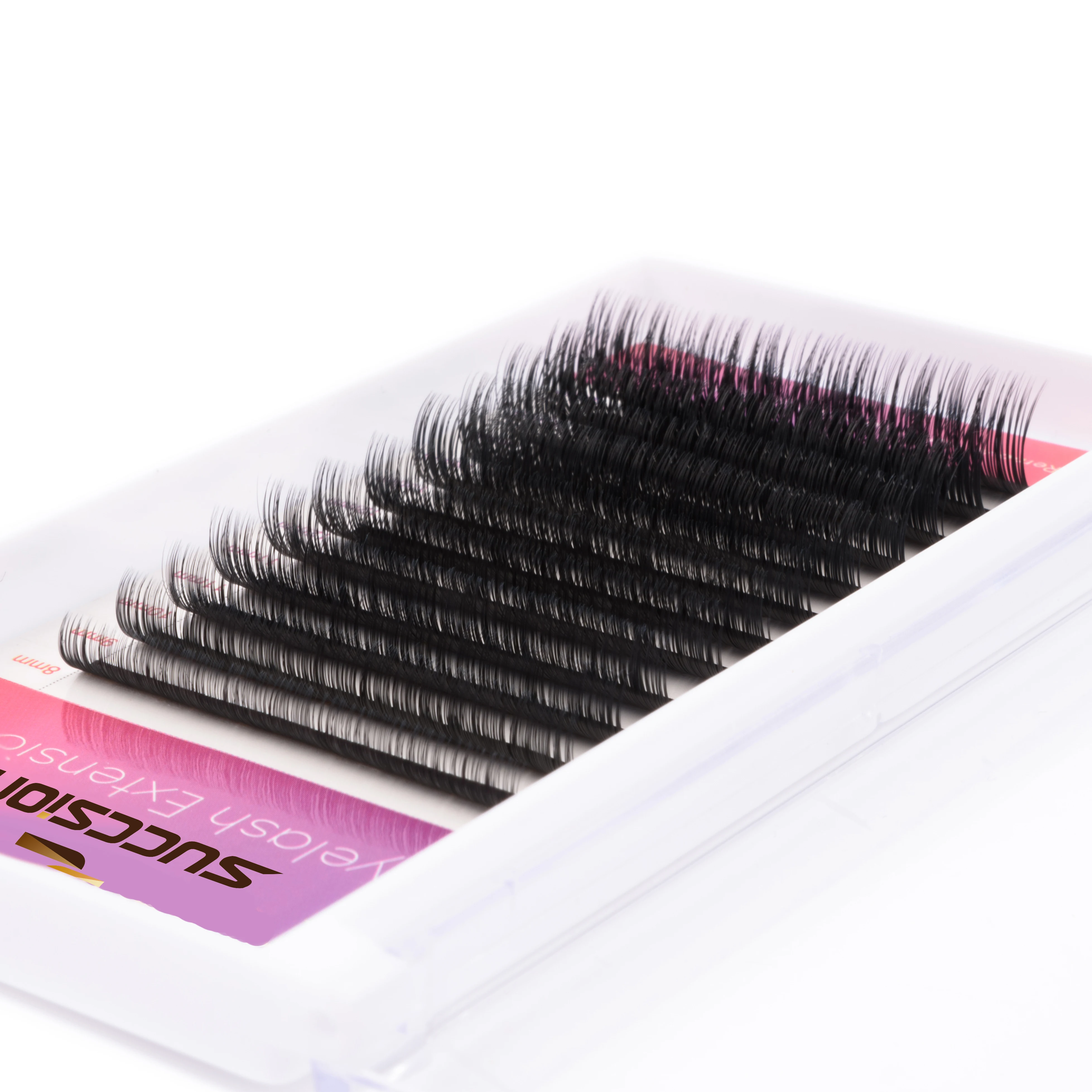 

Custom Professional Vendors Private Label Natural False Easy Fan Eyelash Extensions Trays Supplies