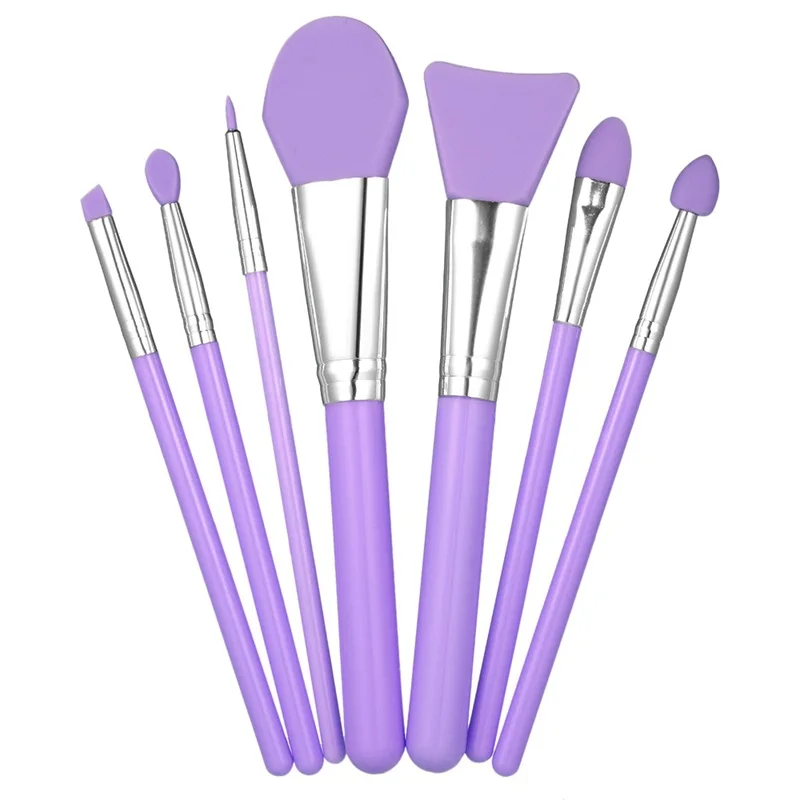 

S585 silicone makeup brush set Beauty tools flexible face spatula brush