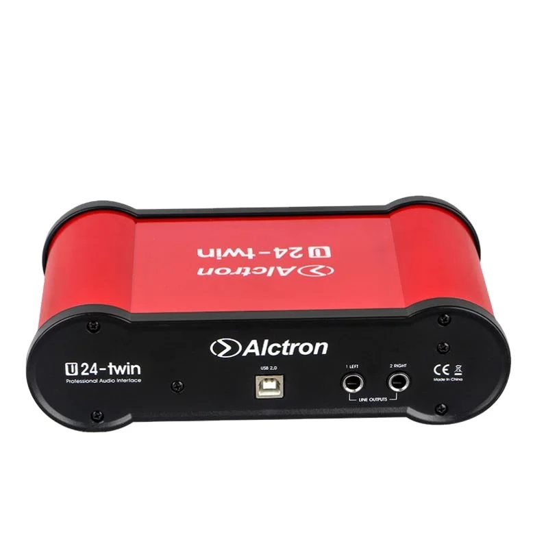

Alctron 24bit Dual Channel USB audio interface sound card for live broadcast singing recording