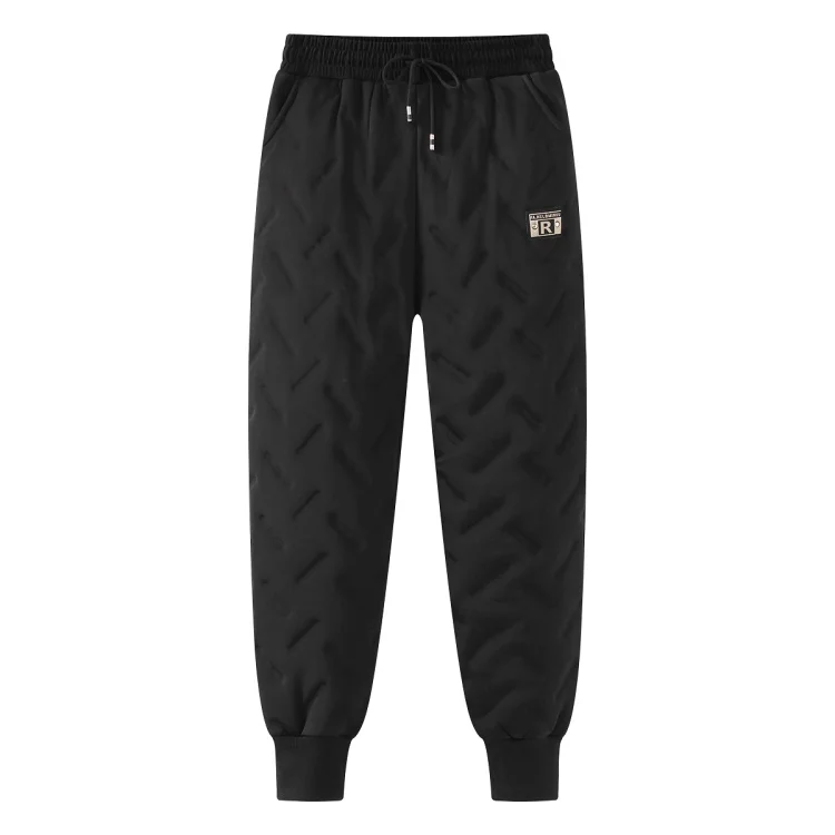 

Women's outer wear 2021 new black sports warm thick casual winter down pants