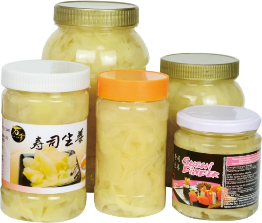 
wholesale Japanese Pickled white bottle gari shoga sushi ginger 