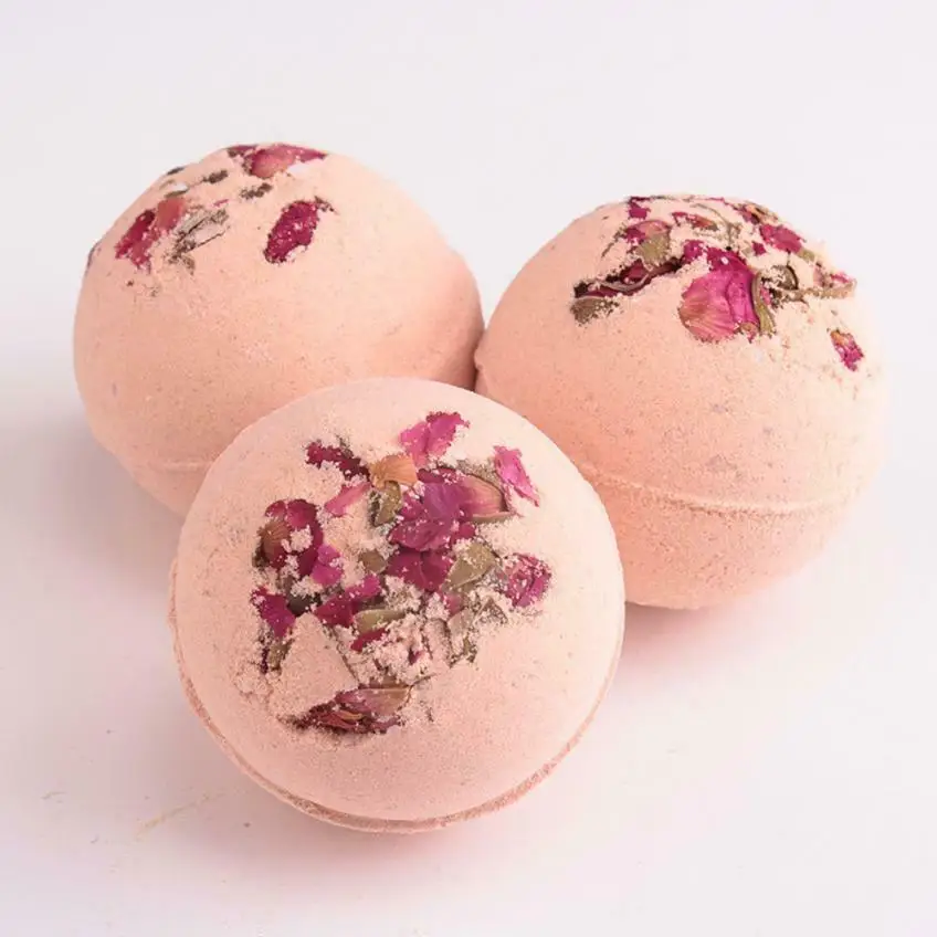 

Bubble Essential Oil Balls Flower Skin Exfoliating 6 kinds of scen Bath Ball Natural Salt Scented Gift Sets 70g