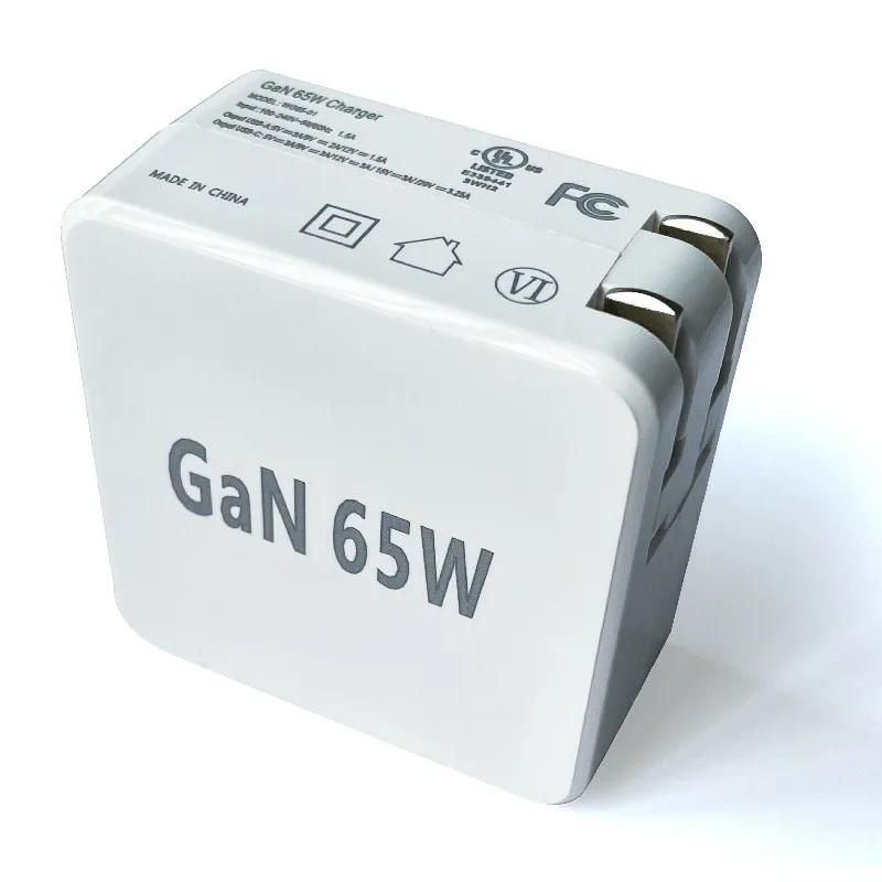 

USB C Wall Travel Charger Adapter Fast Mobile Phone Charger GaN 65W PD Charging PD Laptop Charger