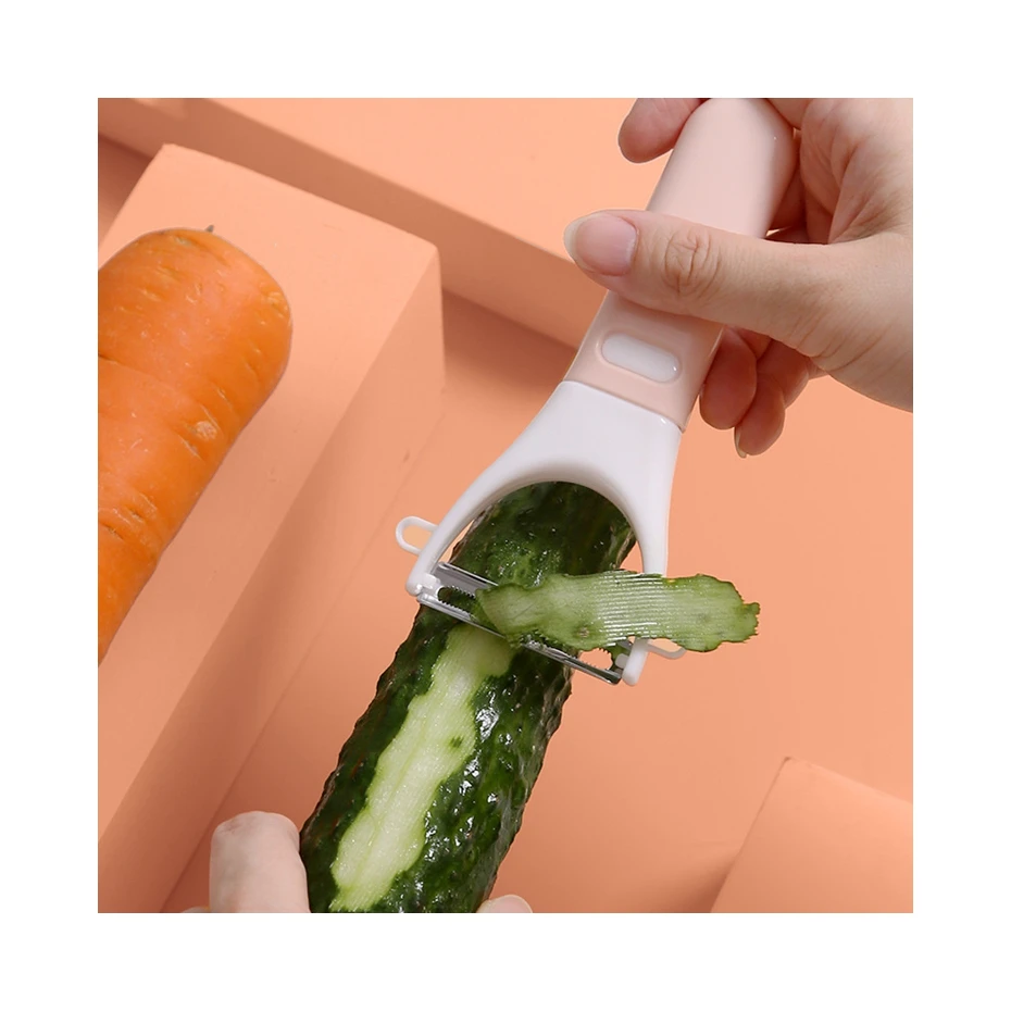 
3pcs/set Kitchen Stainless Steel Scissors Home Multi-functional Peeler Fruit Knife Scissors Set 