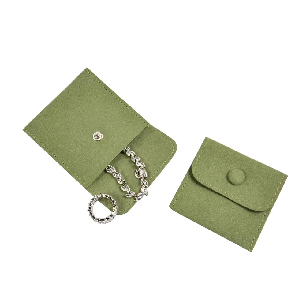 

Private Label Custom Microfiber Jewelry Bags With Logo Custom, Green or custom
