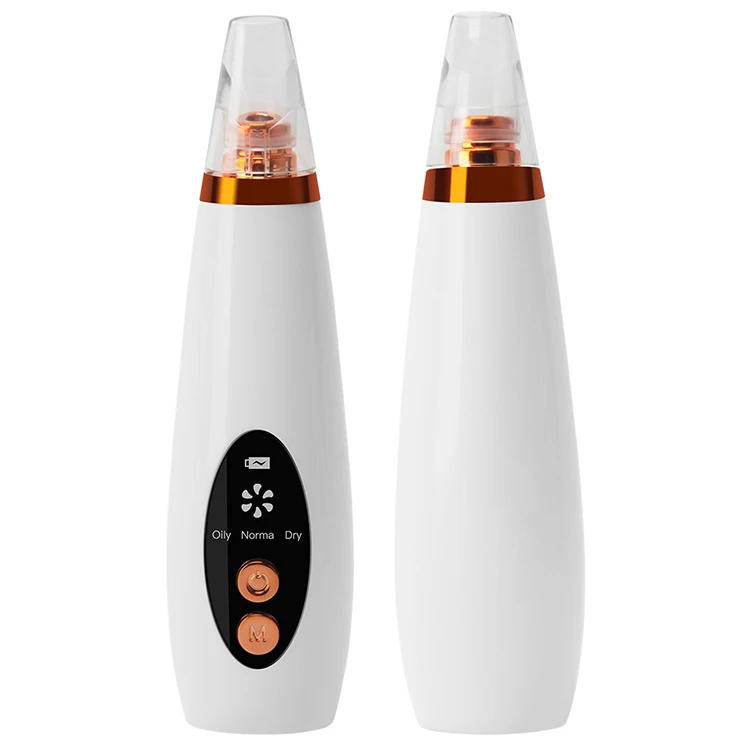 

Professional Smart Electric Facial Nose Beauty Equipment Exfoliating Blackhead Removal Machine Vacuum Pore Cleaner, White/brown