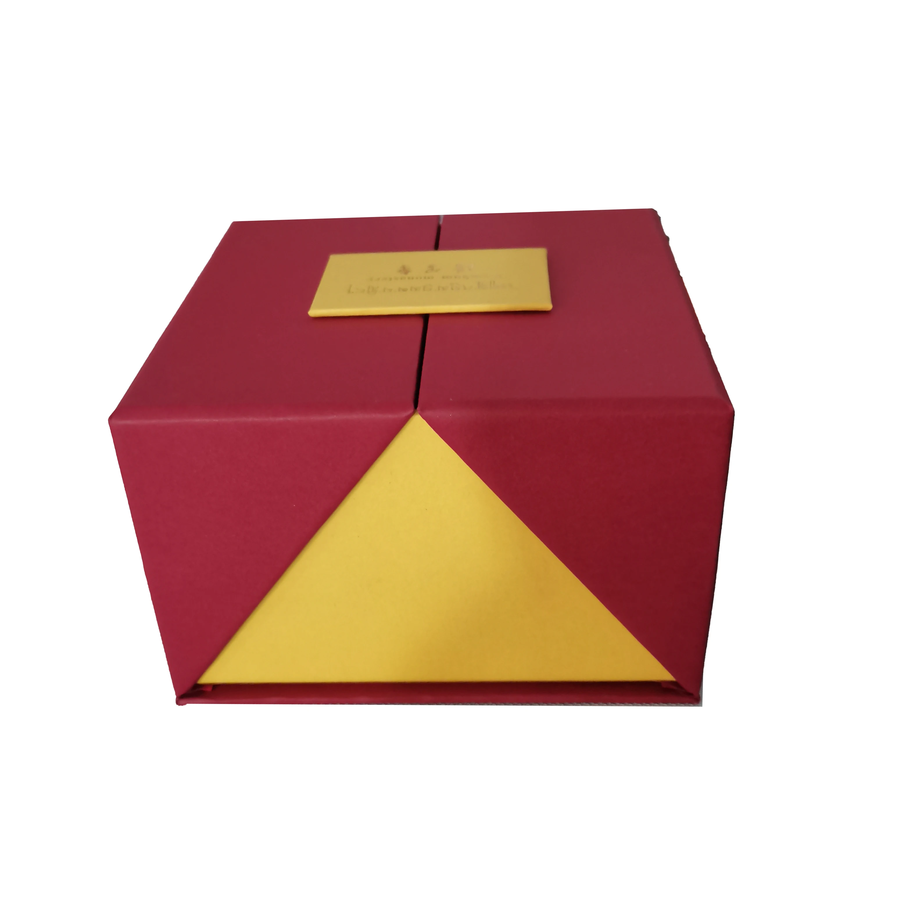 定制黑色和黄色纸板大门印刷手表包装盒