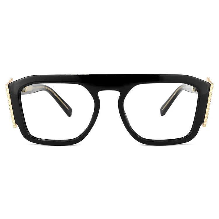 

No MOQ Most Popular Eye Glasses Women Men Medium Size Square Frame Plastic Eyewear Frames In Stock, Multi colors