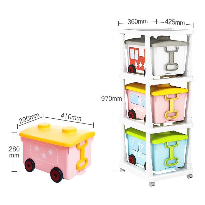 

Citylife Baby Child Living Room Containers Stack Storage Bin Plastic Kitchen Cabinet Drawer Toys Organizer Closet