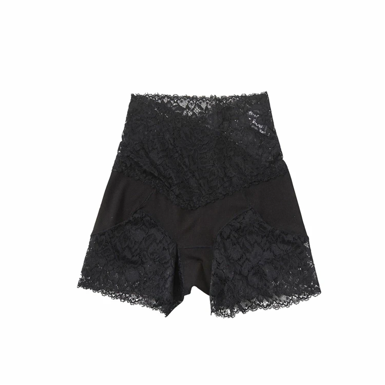 

Lace Hollowed Out Anti-Glare Comfortable Boxer Womens Underwear Lady Panties, As the picture
