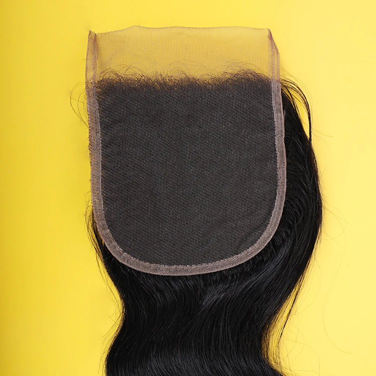 

4x4 5x5 6x6 7x7 Swiss Lace Closure 100% Brazilian Human Hair Transparent Lace Closure,HD Lace Closure, Natural color1b