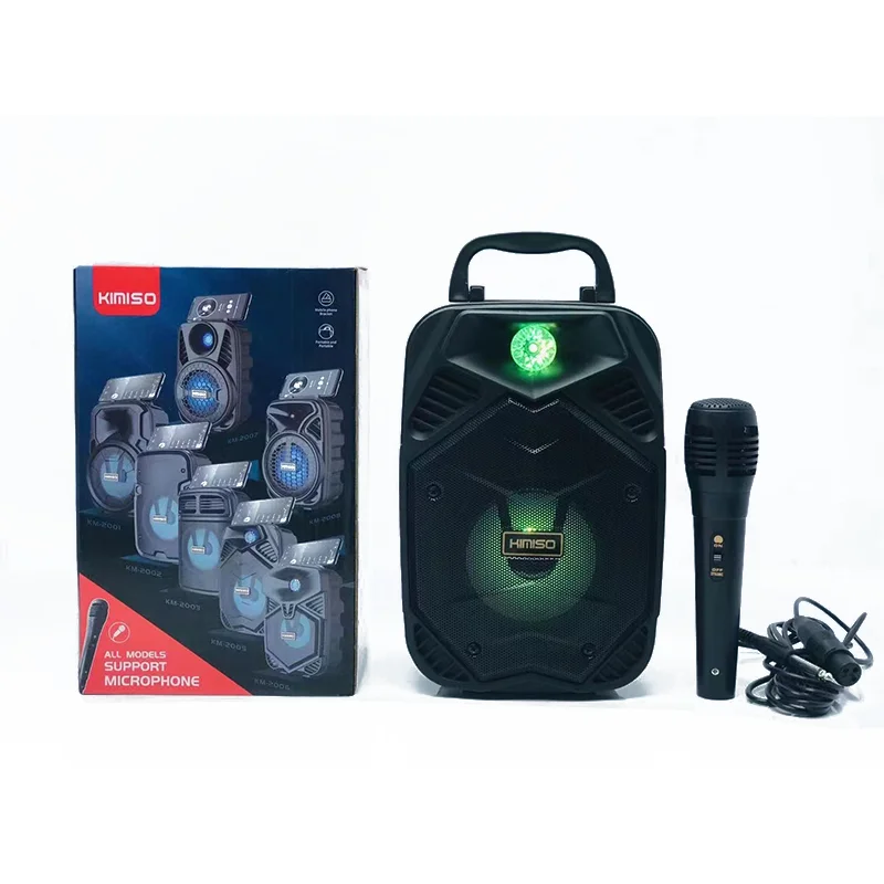 

KMS-2005 New Speaker KIMISO 4 Inch Small Rechargeable Speaker With Colorful Lights
