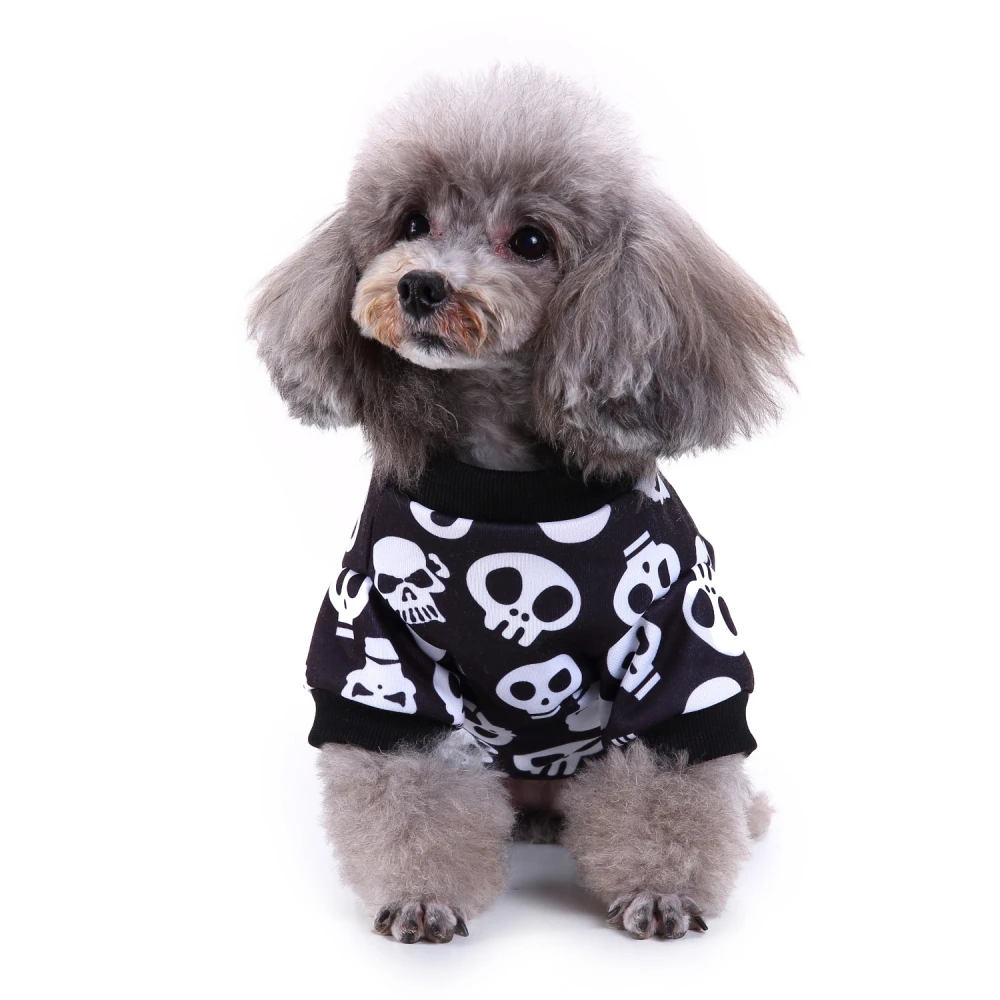 

Superior quality small pet dog clothes black classic style skeleton halloween pet dog costume, Picture show