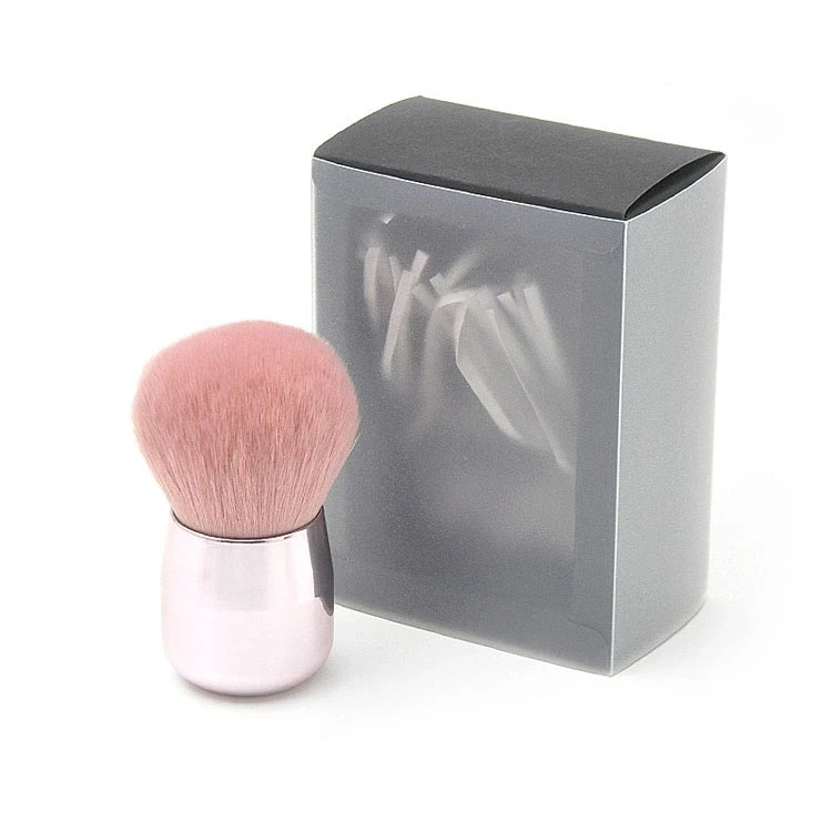 

Custom Most popular personalized makeup brush single pink handle mushroom head For blusher