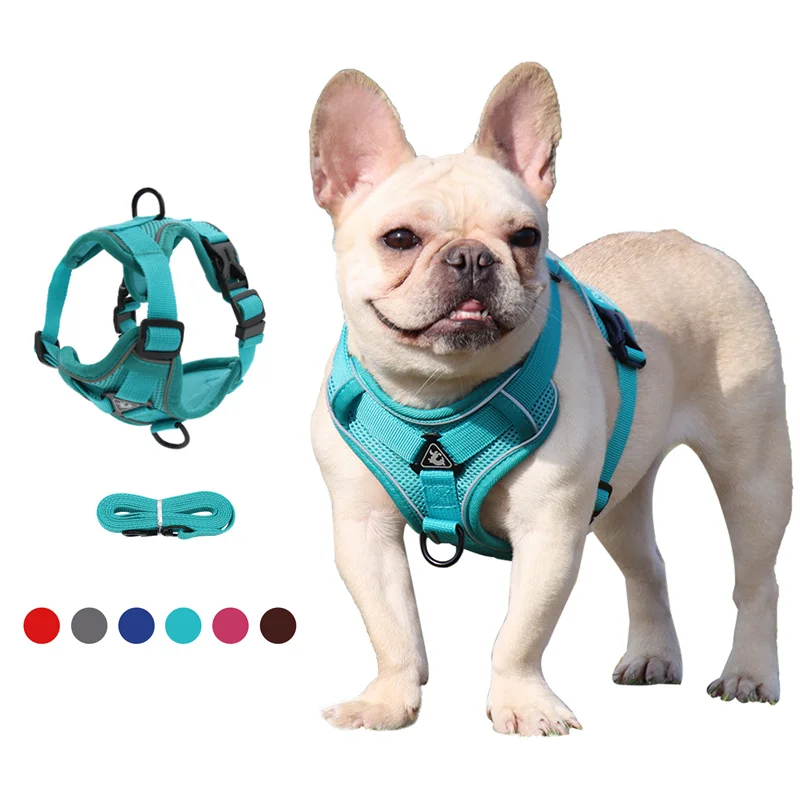 

Easy Control Handle Adjustable Soft Padded Pet Vest Front Lead Reflective Dog Harness for Small to Large Dogs, More colors for option