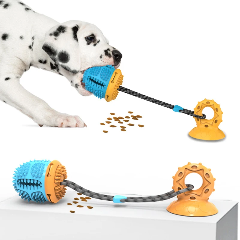 

Pet Dog Chew Toy Suction Cup for Dental Oral Care Dog Chew Toothbrush Toys
