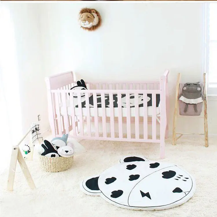 Round Baby Crawling Carpet Soft Cotton Baby Kids Game Gym Activity Play Mat Crawling Blanket