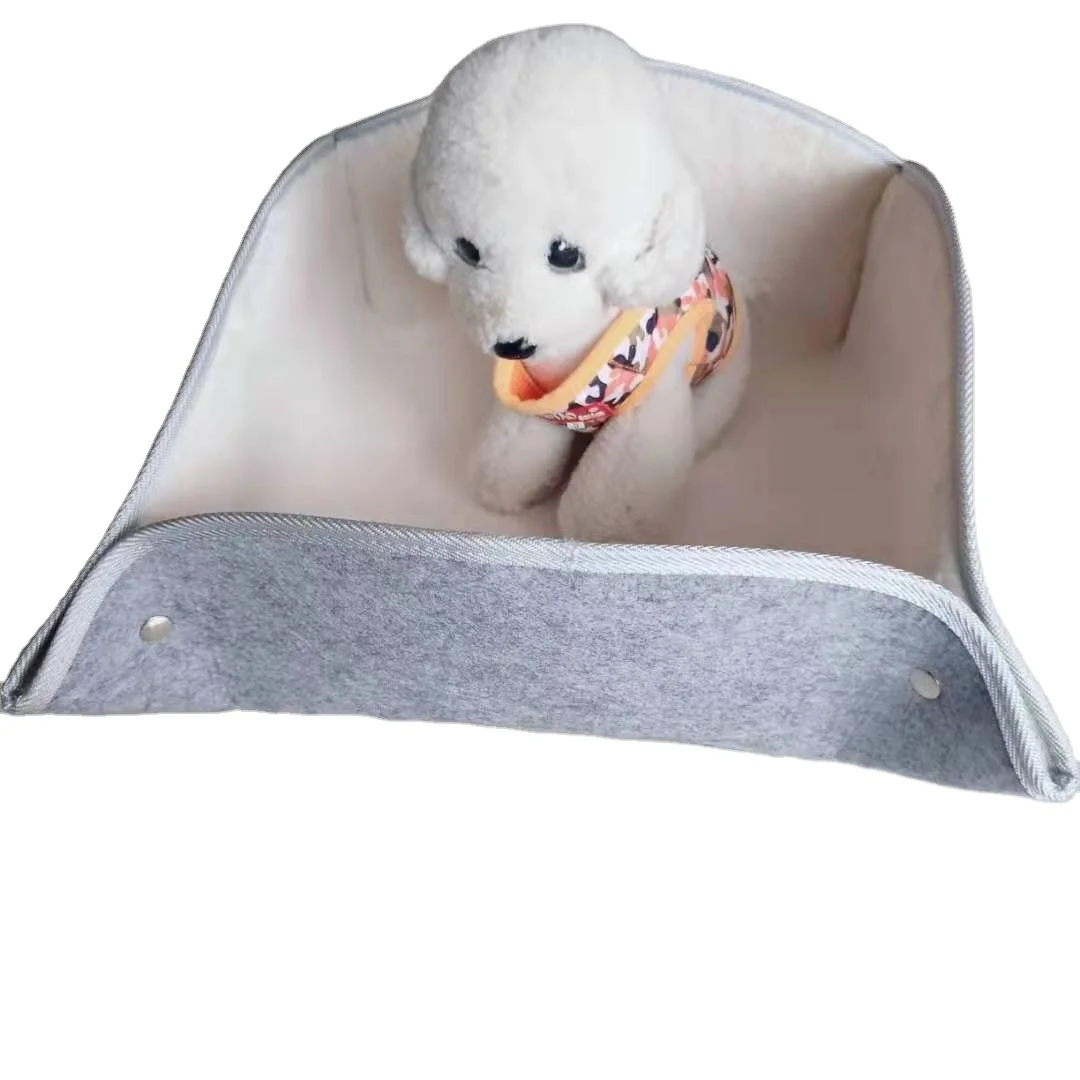 

The latest felt pet house pet supplies light gray round