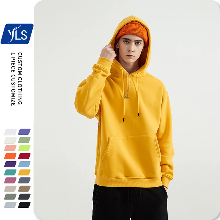 

YLS Wholesale Mens Oversized Hip Hop Streetwear Custom Printing Hoodies sweatshirts