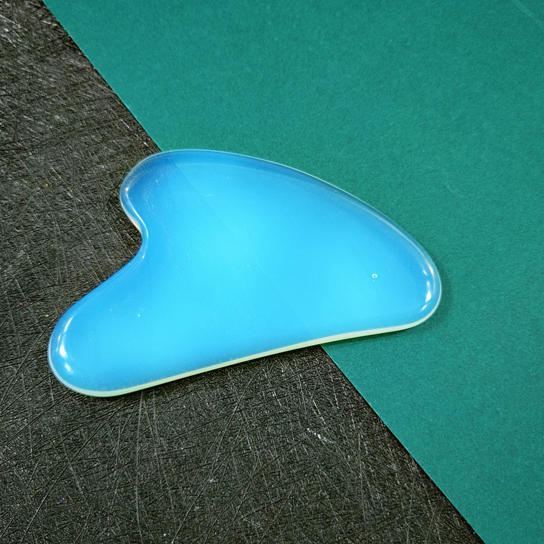 

Heart Gua Sha Stone Board Opalite Guasha Scraping Massage Tool