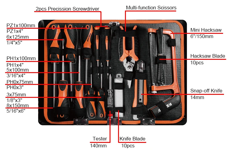Kendo 161pc Aluminium Case Tool Set Household And Car Repairing Hand